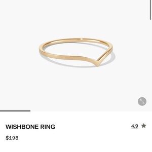 Mejuri Wishbone ring